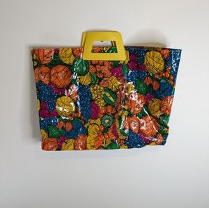 Fiorucci Colourful Beach bag/ tote with 2 cosmetics bags